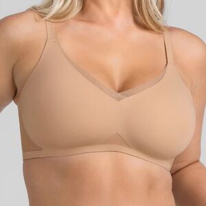 HONEY LOVE LIFTWEAR CROSSOVER BRA SAND-2X